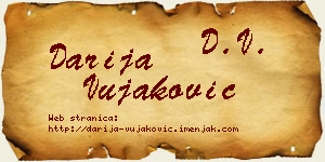 Darija Vujaković vizit kartica